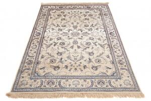 Makro Abra Klasický kusový koberec Isphahan 84313/57 Ivory béžový modrý Rozměr: 160x230 cm