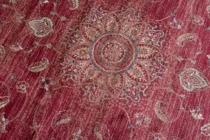 Makro Abra Klasický kusový koberec Isphahan 84281/43 červený Rozměr: 80x150 cm