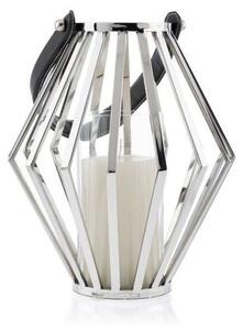 Lucerna GEOM 31 cm chrom/černá