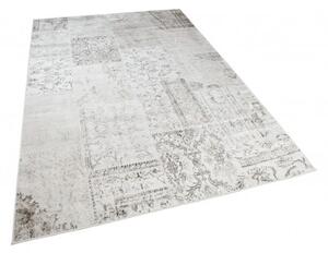 Makro Abra Moderní kusový koberec Isphahan 84274/577 Patchwork krémový stříbrný Rozměr: 80x150 cm