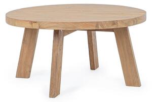 MUZZA Odkládací stolek livaro Ø 80 cm přírodní