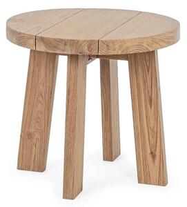 MUZZA Odkládací stolek livaro Ø 50 cm přírodní