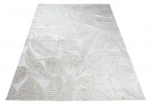 Makro Abra Moderní kusový koberec Isphahan 84162/575 Listy krémový béžový Rozměr: 120x170 cm