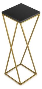 Stojan na květiny LOFT 70x24 cm zlatá/černá