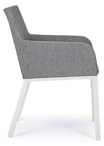 Zahradní židle newo šedo-bílá
