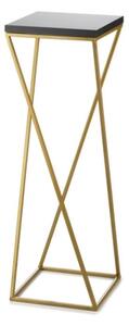 Stojan na květiny LOFT 70x24 cm zlatá/černá