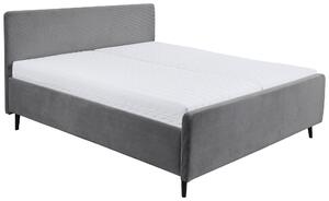 ČALOUNĚNÁ POSTEL, 160/200 cm, tmavě šedá MID.YOU - Manželské postele, Online Only