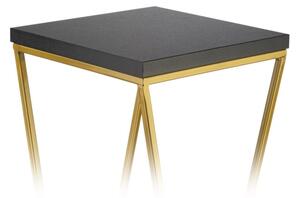 Stojan na květiny LOFT 70x24 cm zlatá/černá