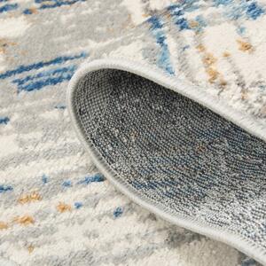 Makro Abra Moderní kusový koberec PORTLAND G505B bílý modrý Rozměr: 80x150 cm