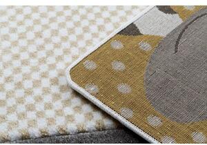 Makro Abra Kusový koberec PETIT ZOO krémový šedý Rozměr: 200x290 cm
