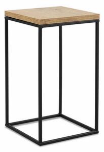 Stojan na květiny BASICLOFT 40x24 černá/hnědá