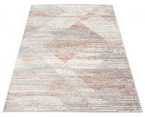 Makro Abra Moderní kusový koberec PORTLAND G501C bílý červený Rozměr: 140x200 cm