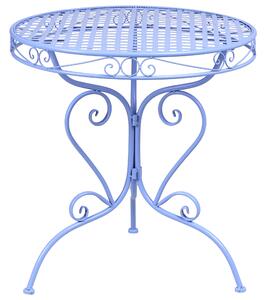 Bistro stolek ALBINIA 70 cm 70 cm Kov Modrá