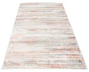 Makro Abra Moderní kusový koberec PORTLAND G494C bílý červený Rozměr: 140x200 cm