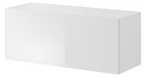 TV stolek/skříňka Viktor 01 (bílá + bílý lesk). 1048387