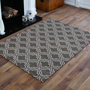 Makro Abra Moderní kusový koberec Soho 01 šedý bílý Rozměr: 80x150 cm