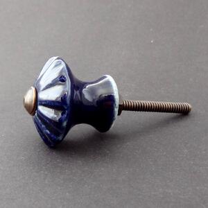 Knopka model 4-Modrá denim Barva kovu: antik tmavá
