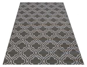 Makro Abra Moderní kusový koberec Soho 01 šedý bílý Rozměr: 80x150 cm