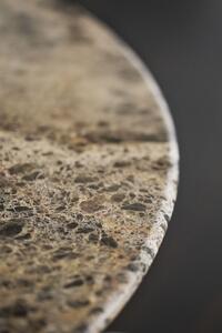 Rowico Hnědý mramorový jídelní stůl Taransay 125 cm