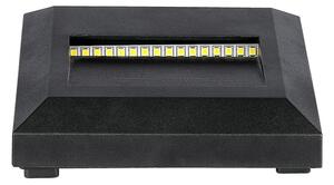 LED Venkovní schodišťové svítidlo LED/2W/230V IP65 4000K černá