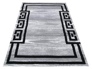 Makro Abra Moderní kusový koberec Soho 04 Řecký vzor šedý Rozměr: 60x100 cm