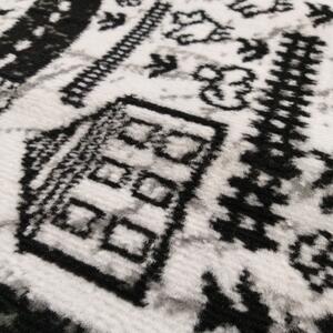 Makro Abra Dětský kusový koberec Soho 10 Uličky Město černý bílý Rozměr: 160x220 cm