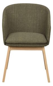 Rowico Zelená židle Windham s dubovými nohami
