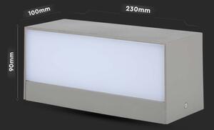 LED Venkovní nástěnné svítidlo LED/12W/230V 6400K IP65