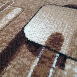 Makro Abra Kusový koberec BCF Alfa 16 hnědý Rozměr: 250x350 cm