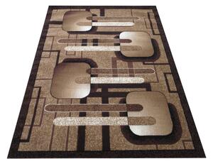 Makro Abra Kusový koberec BCF Alfa 16 hnědý Rozměr: 60x100 cm