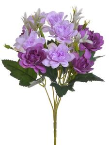 Kytice jiřin 10 květů - fialová/lila 31 cm
