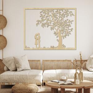 Dřevo života | Dřevěný strom na zeď SOUZNĚNÍ | Rozměry (cm): 40x32 | Barva: Třešeň