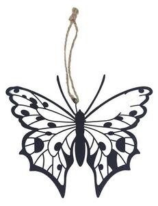 Kovový Motýl k zavěšení K3138 - 14 cm