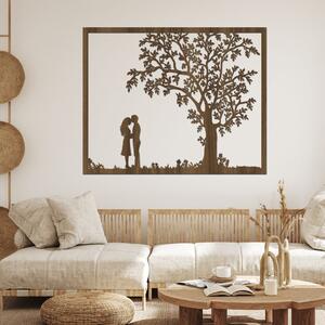 Dřevo života | Dřevěný strom na zeď SOUZNĚNÍ | Rozměry (cm): 40x32 | Barva: Třešeň