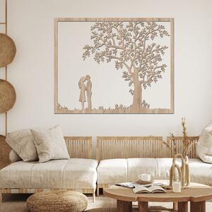 Dřevo života | Dřevěný strom na zeď SOUZNĚNÍ | Rozměry (cm): 80x64 | Barva: Černá