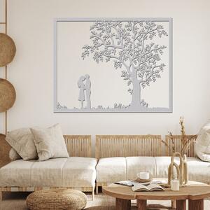Dřevo života | Dřevěný strom na zeď SOUZNĚNÍ | Rozměry (cm): 40x32 | Barva: Bílá