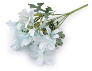 Umělá kytice 25 cm - 6 modrá pomněnková