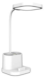 LED Stmívatelná nabíjecí stolní lampa s držákem a powerbankou LED/5W/5V 2400mAh
