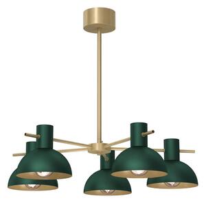 Lustr na tyči ESTATE MINI 5xE27/15W/230V zelená