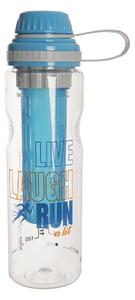Nápojová tritanová láhev s filtrem Run modrá 0,75 l