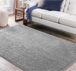 Makro Abra Kusový shaggy koberec jednobarevný Kamel Šedý Rozměr: 80x150 cm