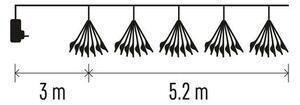 LED řetěz 300xLED 5,2+3 m teplá bílá