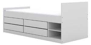 Kocot kids Dětská postel Leon 200x90 cm bez matrace se zásuvkami bílá