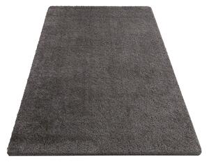 Makro Abra Kusový shaggy koberec jednobarevný Kamel Ocelově šedý Rozměr: 200x290 cm