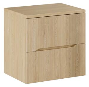 Comad Závěsná skříňka pod umyvadlo Nordic s deskou 60 cm dub cremona