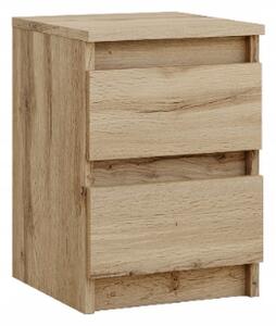 Noční stolek dub wotan 2 zásuvky 30 cm