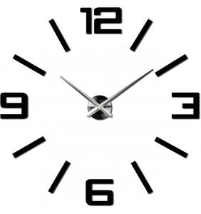 STYLESA moderní nástěnné hodiny na zeď TRANSFER X0037 černé
