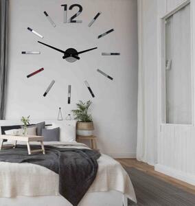 Sentop Elegantní hodiny na stěnu Bomer 2D PLEXI X0081 aj černé