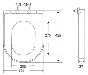 Kielle WC sedátko, Softclose, EasyLock, bílá 30401030