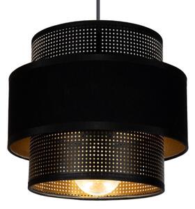 Lustr na lanku NESS 2xE27/60W/230V černá